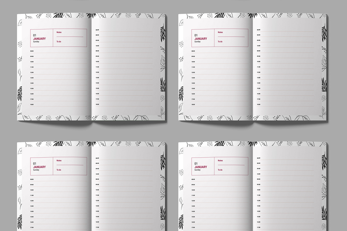 Daily Planner Template 2024, a Stationery Template by ContestDesign (Photo 3 of 4)
