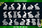 Easter Bunny Collection,Floral Bunny, an Animal Illustration by Digital_Craftyfox (Thumbnail 3 of 20)