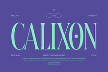 Calixon - Serif Condensed Font