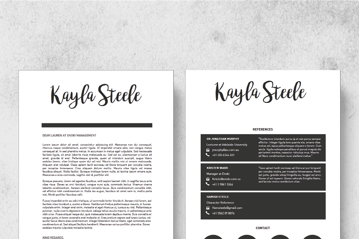 Energy Resume Template +Cover Letter, a Resume Template by Made By Hamilton (Photo 4 of 5)