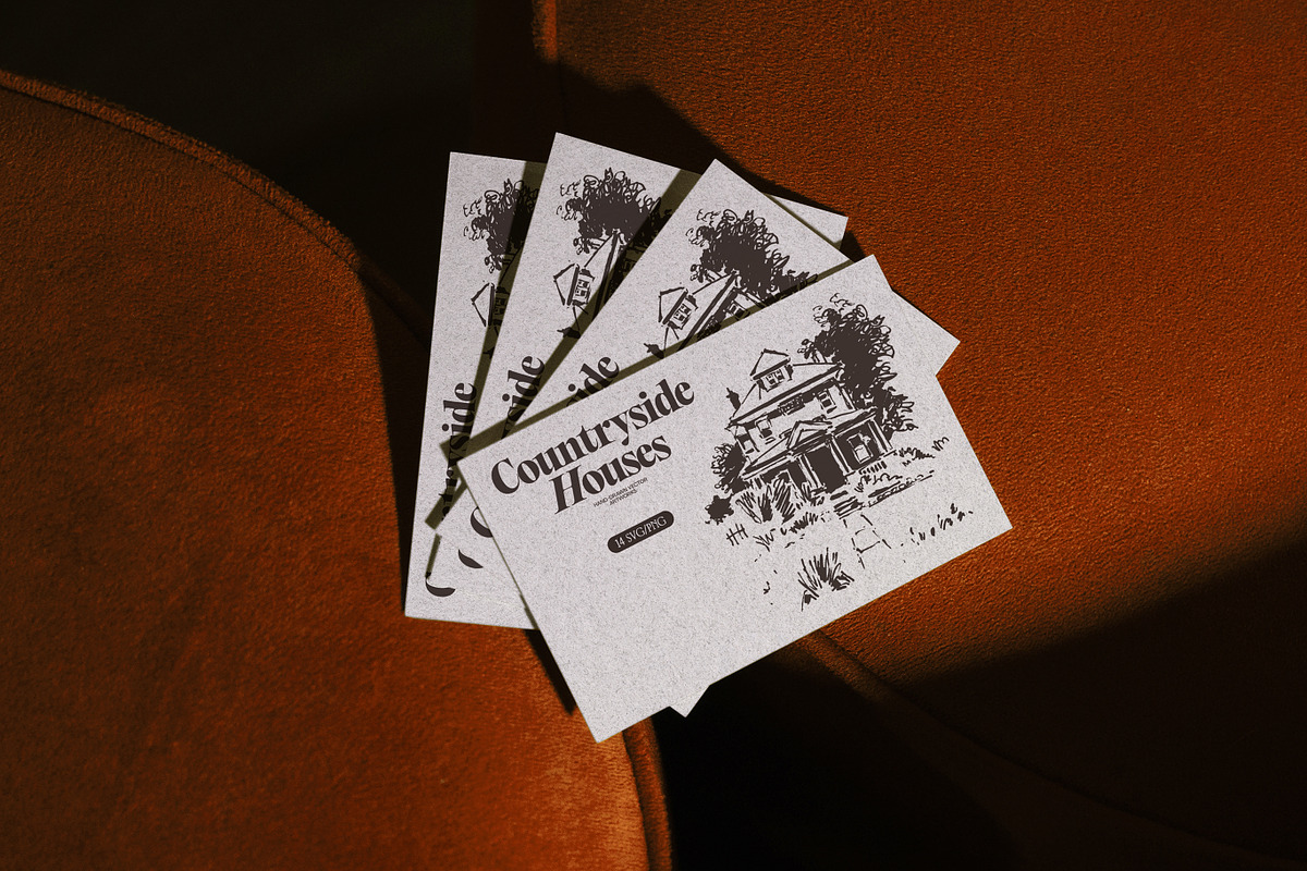 Countryside House Sketch Collection, an Object Illustration by TheMountBirdStudio (Photo 8 of 8)