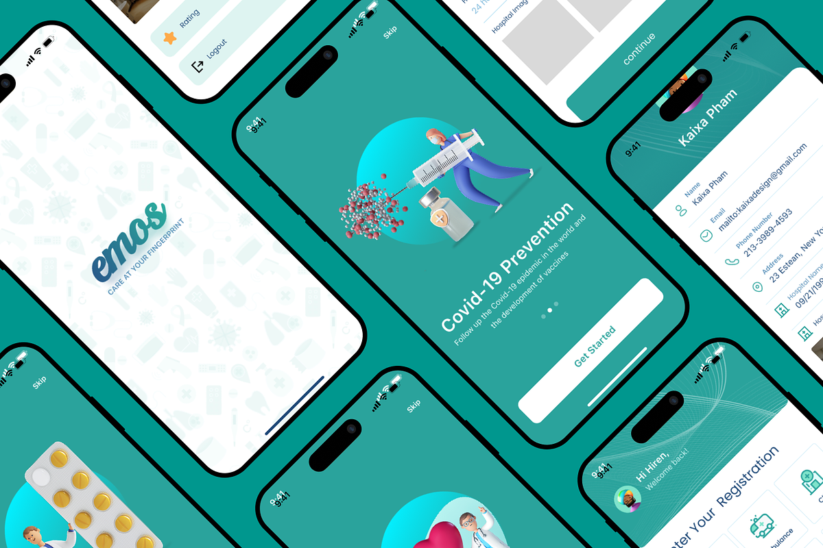 Health care app design, a Design Template by RayeesKhan (Photo 2 of 3)