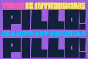 TOMO Pillo, a Sans Serif Font by TOMO Fonts (Thumbnail 1 of 8)