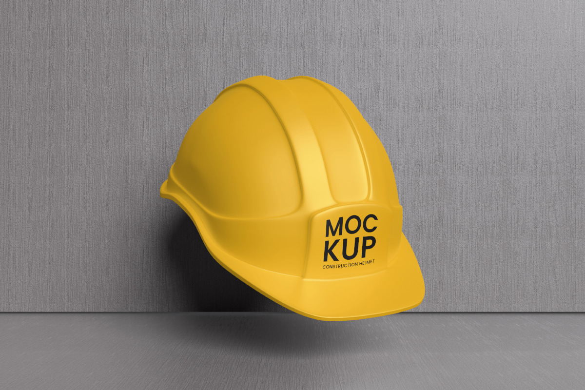 Construction Helmet Mockup, an Advertising Mockup by swsi-studio (Photo 5 of 5)