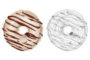 Donuts VECTOR illustrations, a Food Illustration by Natalka Dmitrova art (Thumbnail 7 of 27)