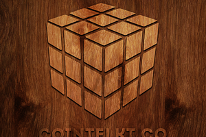 Wood Engraved Logo Mockup