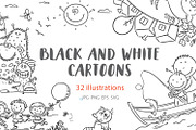 Outline cartoon kids illustration, an Illustration by Bubert Art (Thumbnail 1 of 33)