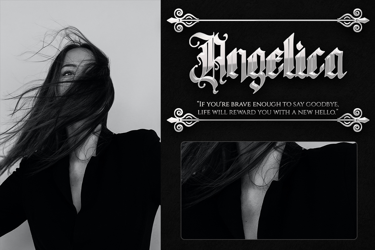 Revelation - Blackletter Typeface, a Blackletter Font by Meizzaluna Design (Photo 9 of 10)