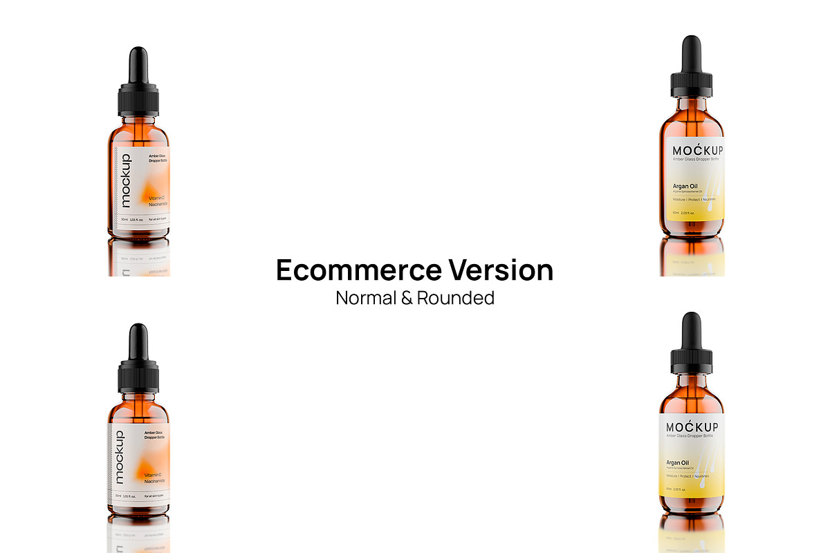 Amber Glass Dropper Bottle Mockup, a Packaging Mockup by ABAMockups (Photo 4 of 4)
