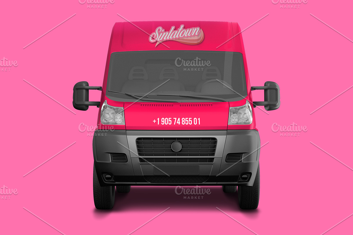 Realistic PSD Van Mockup, a Mockup by Sinlatown (Photo 4 of 6)