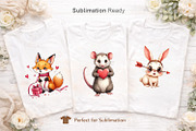 Ugly Cute Valentine Animal Clipart, an Animal Illustration by Artnoy (Thumbnail 5 of 8)