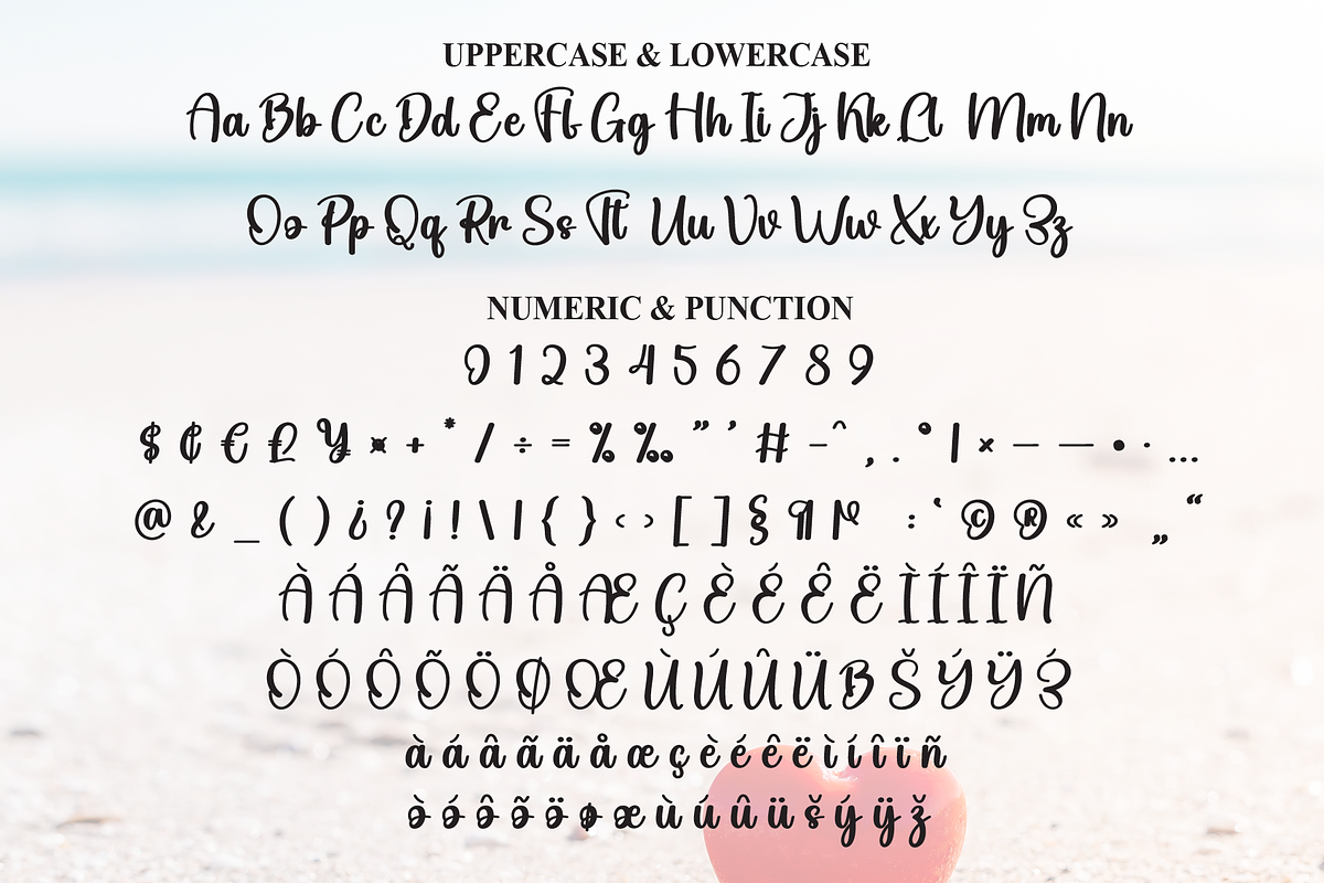 Heart Summer | Script Font, a Handwritten Font by Scratchones (Photo 7 of 9)
