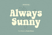 Always Sunny - Groovy Display Font, a Sans Serif Font by Studio Moara (Thumbnail 1 of 8)