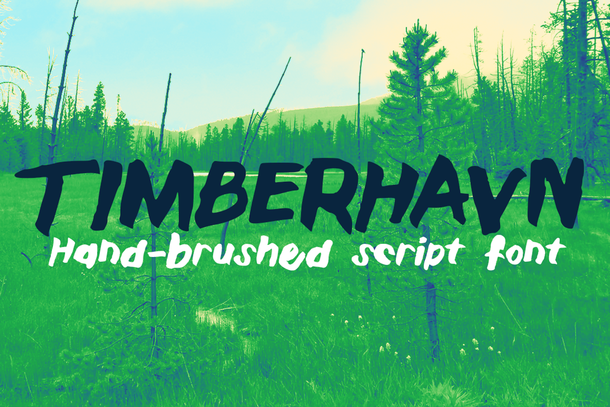 Timberhavn Thick Brush Font