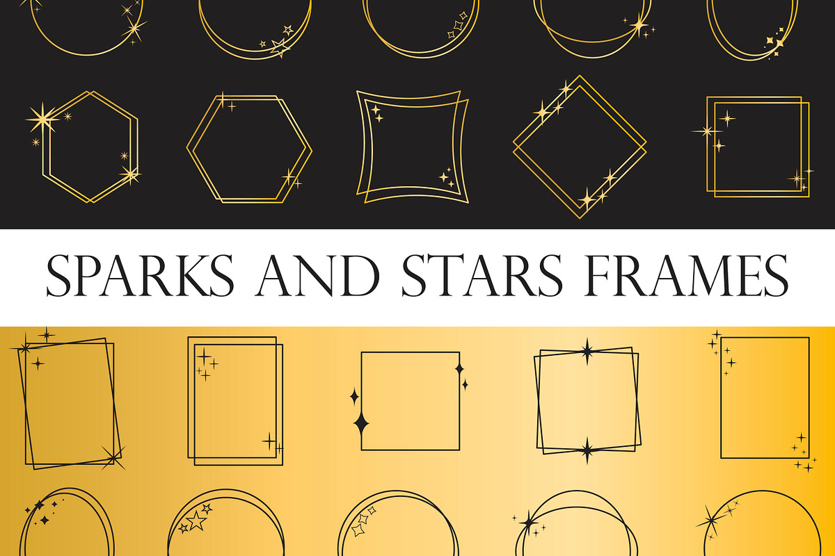 Sparks and stars frames, an Object Graphic by Tati_Kli (Photo 1 of 3)