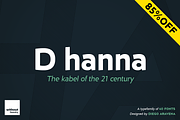 D hanna · 85% Off!, a Sans Serif Font by W Type Foundry (Thumbnail 1 of 5)