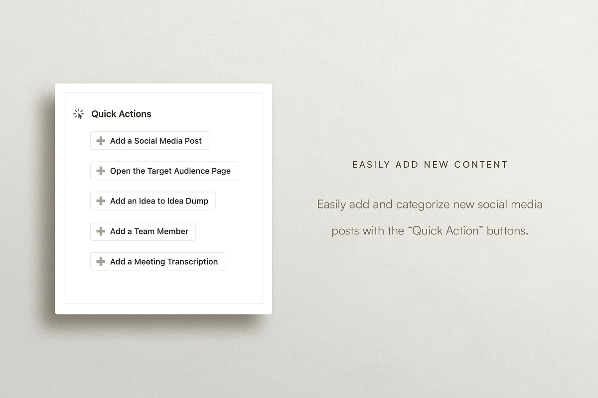 Notion Social Media Planner, a Social Media Template by Ruben Stom (Photo 3 of 7)