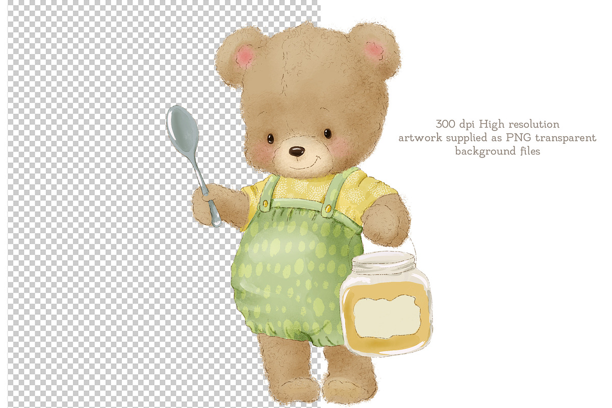 Baby Animals Clipart & Frames Bundle, an Illustration by AlenaVlasko stock Market (Photo 2 of 6)