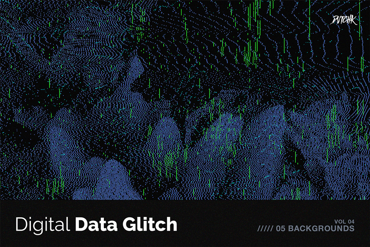 Digital Data Glitch V04, a Background Graphic by dvtchk (Photo 3 of 5)