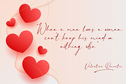 Valentine Romantic - A Modern Script, a Script Font by overlaytemplates (Thumbnail 3 of 5)