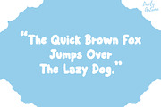 Fluffy | Hand drawn Sans serif Font, a Handwritten Font by LivelyAutumn11.11 (Thumbnail 4 of 5)