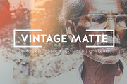 VINTAGE MATTE PHOTOSHOP ACTIONS, an Action Add-On by cloverandcrow (Thumbnail 1 of 5)