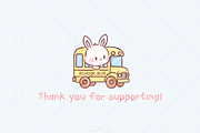 Josie Bubbly Bunny Back to School, an Animal Illustration by Blumensdiary (Thumbnail 8 of 8)