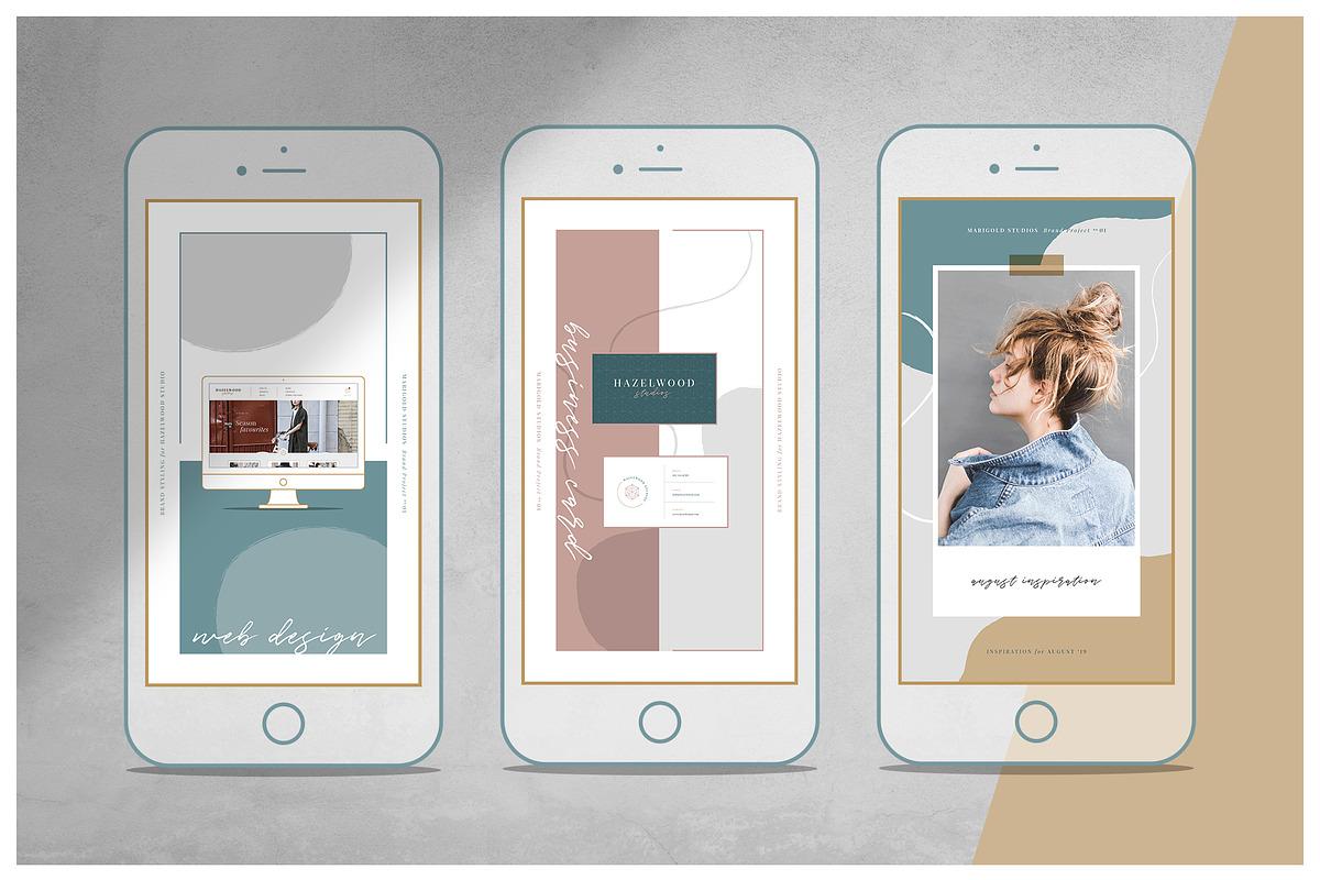 HAZELWOOD | Social Pack | Psd & Indd, a Social Media Template by Marigold Studios (Photo 7 of 10)