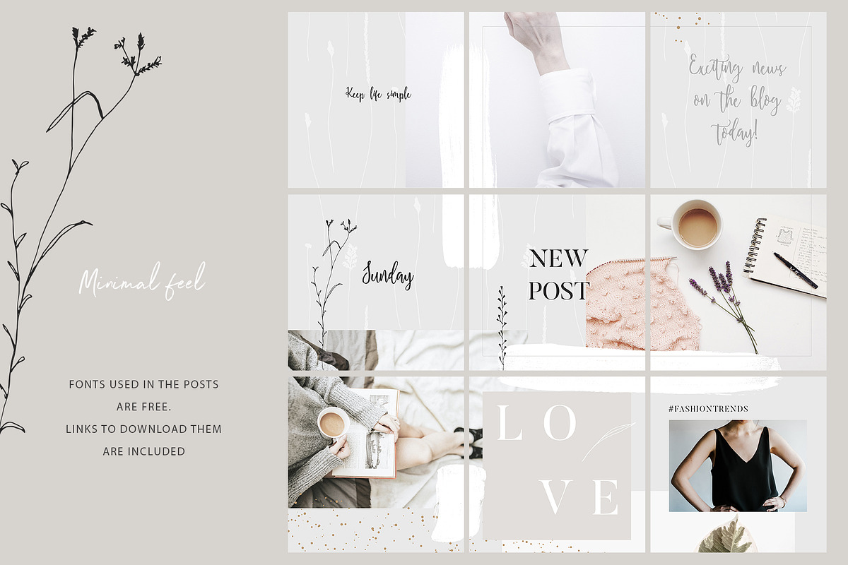 Instagram Puzzle Posts - 3 Themes, a Social Media Template by Youandigraphics (Photo 9 of 16)