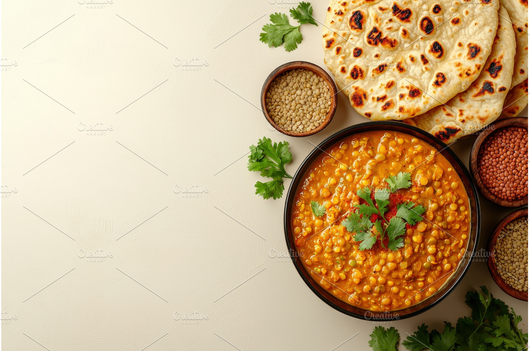 Plant-Based Lentil Curry Bowl with, a Food & Drink Photo by Rodica Ciorba