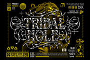 Tribal Hole Typeface, a Serif Font by alit design (Thumbnail 1 of 20)