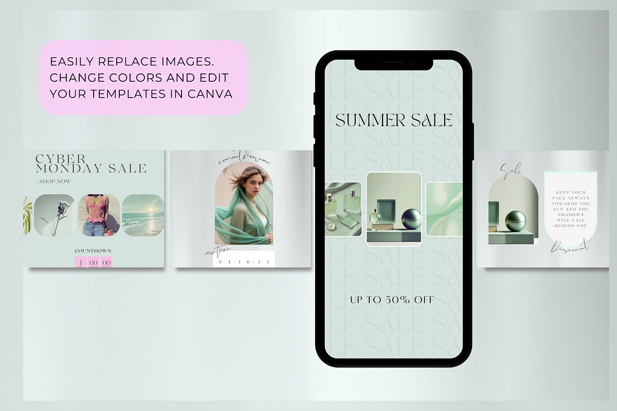 1000 Branding Kit Green Sage, a Social Media Template by CopertiniStudio (Photo 5 of 8)