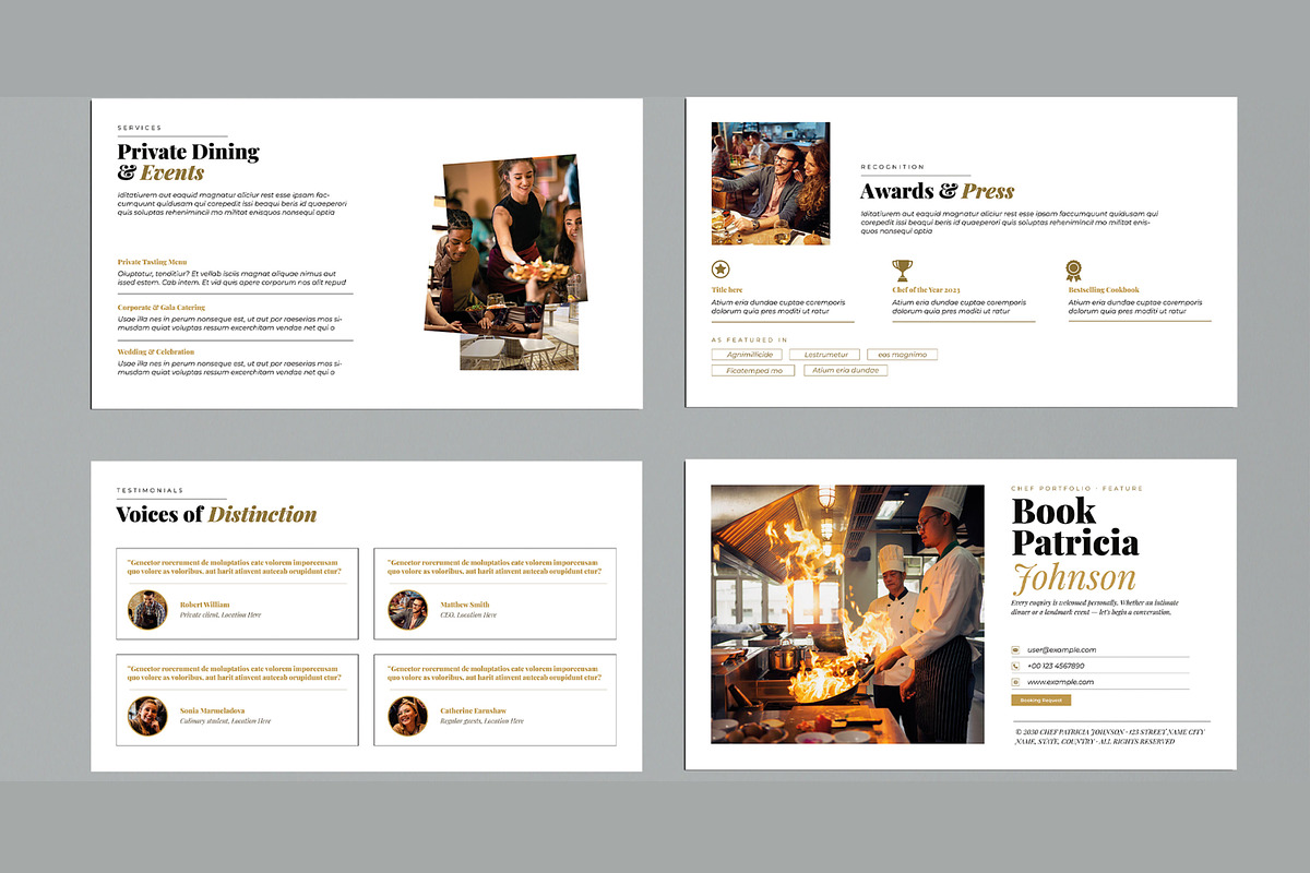 Culinary Portfolio Presentation, a Presentation Template by MightyDesign (Photo 4 of 7)