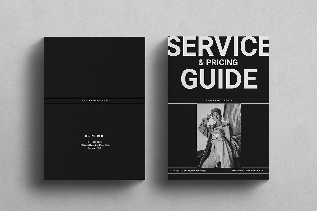 Service & Pricing Guide Template, a Brochure Template by E-Type