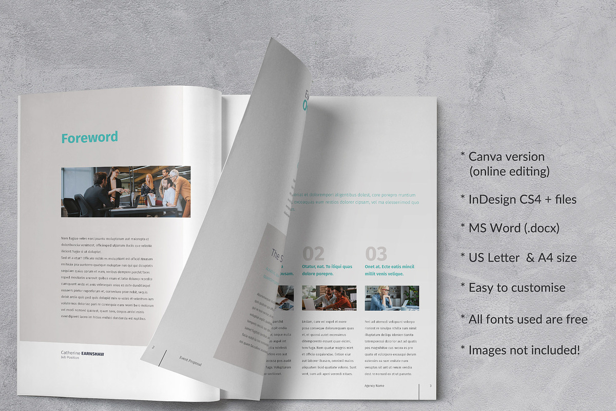 Event Planner Proposal, a Brochure Template by Sabin (Photo 2 of 5)