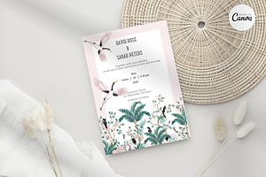 Tropical Wedding Invite -T1