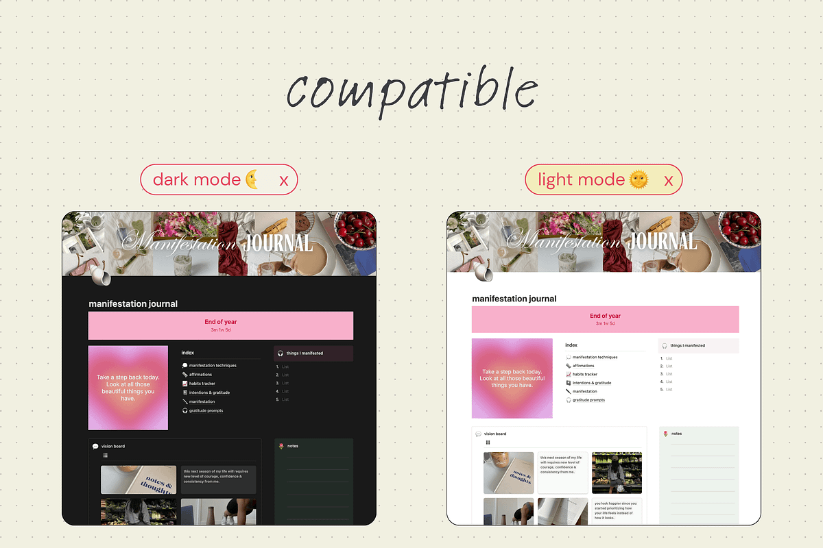 Manifestation journal template, a Websites & App Template by Iasan Design (Photo 9 of 9)