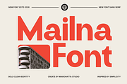 Mailna – Bold Modern Sans Serif, a Sans Serif Font by MaikoHatta (Thumbnail 1 of 8)