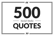 500 Social Media Quotes, a Social Media Template by Web Donut (Thumbnail 1 of 11)