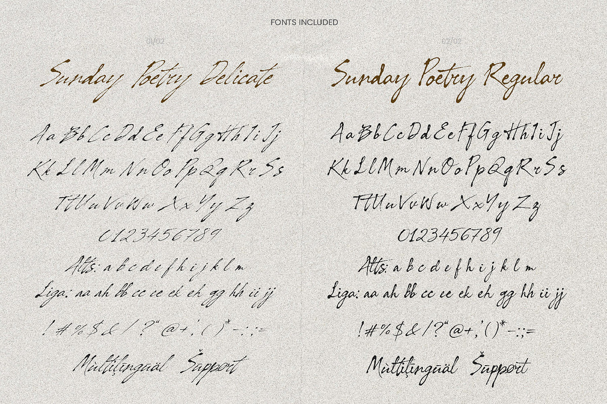 Sunday Poetry - Handwritten Script, a Handwritten Font by AndrewPixelType (Photo 13 of 13)