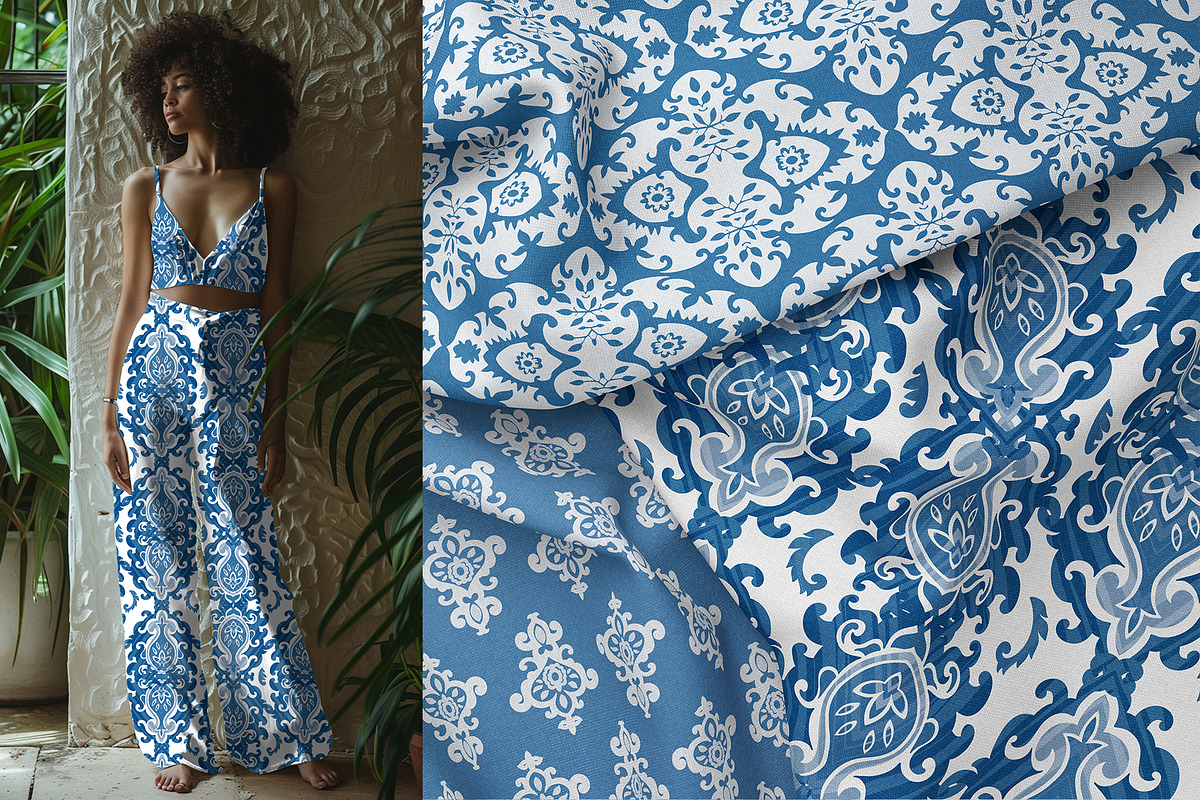 LUXURY DAMASK SEAMLESS PATTERNS, a Pattern Graphic by Sonulkaster (Photo 6 of 10)