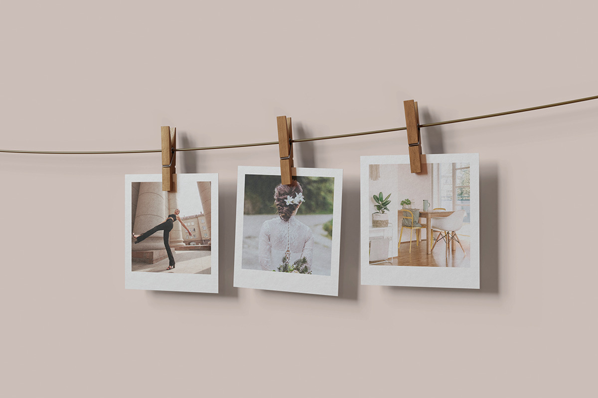 Polaroid Mockup, a Product Mockup by MrLetters (Photo 2 of 5)