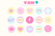 Y2K Pastel Instagram Icons Canva, a Social Media Template by Hell Yeah Designs (Thumbnail 3 of 3)