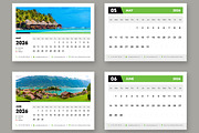 Modern Desk Calendar 2026 for Office, a Stationery Template by ContestDesign (Thumbnail 4 of 4)