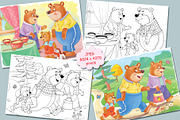 Goldilocks and the three bears, an Animal Illustration by Haso (Thumbnail 2 of 10)
