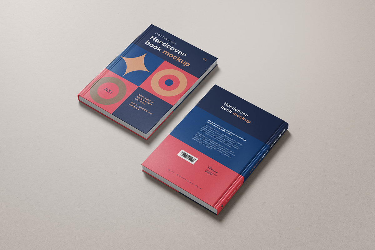 Hardcover Mockup Set, a Print Template by mockupatelier (Photo 12 of 13)