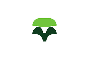 Nagative Space Tree Logo Design, a Branding & Logo Template by Templeste
