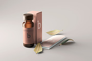 Amber Glass Vial Bottle Mockups, a Cups & Container Mockup by pmvch (Thumbnail 18 of 20)