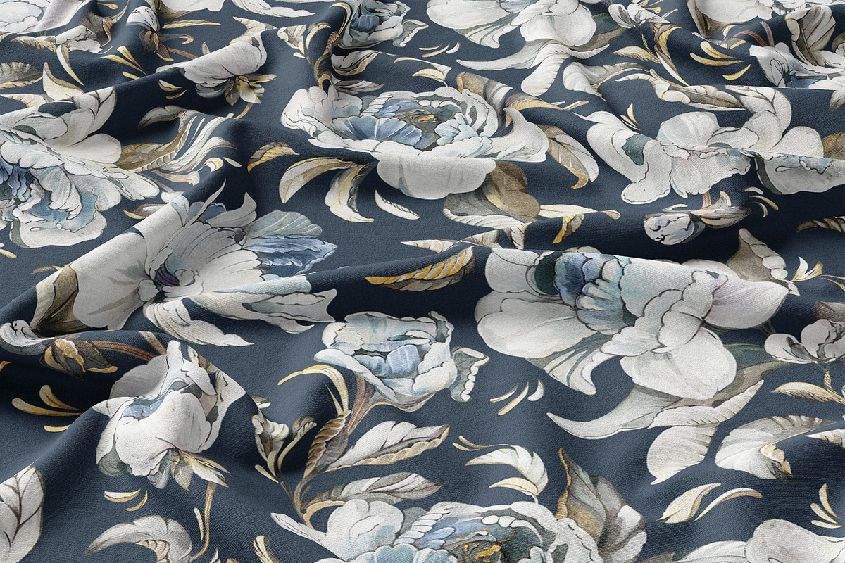 PEONIES floral seamless patterns, a Pattern Graphic by Lisima (Photo 5 of 14)
