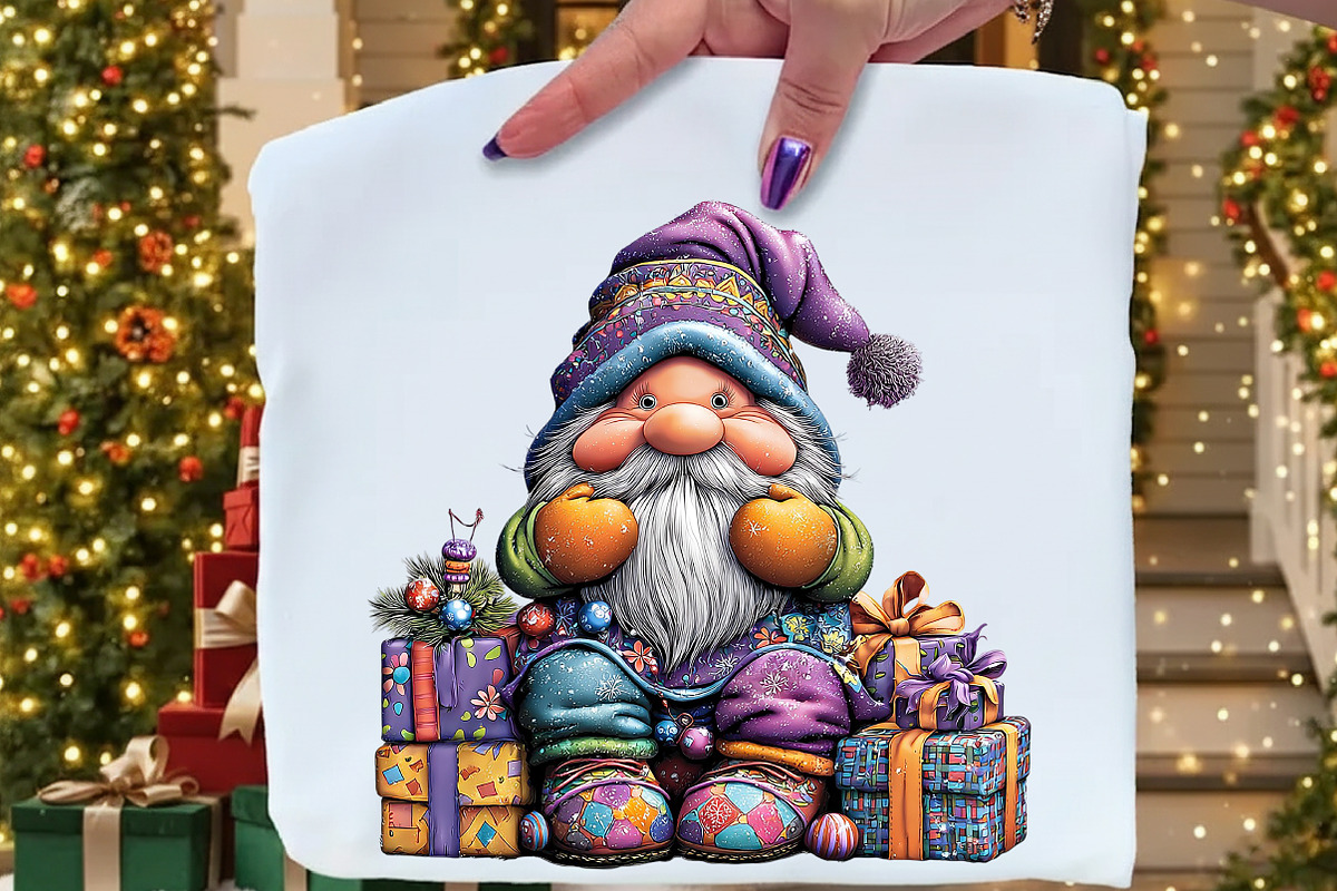 Winter Christmas Gnome Clipart, an Illustration by Craft Nest (Photo 10 of 10)